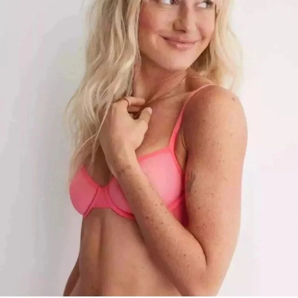 SMOOTHEZ By Aerie Balconette Lightly Lined Bra - Pink 32D
